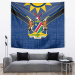Namibia Yellow Sun Tapestry Sporty Style with Traditional Patterns