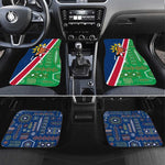 Namibia Gemsbok Car Mats Flag Design with African Patterns
