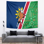 Namibia Gemsbok Tapestry Flag Design with African Patterns