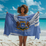 Somalia Sarong with Coat of Arms One Star One Nation Blue White Spirit