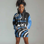Somalia Hoodie Dress with From Nomads to Nation Camel Galaxy Flag Spirit