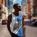 Somalia Men Tank Top with Camel Desert Map Palm Tree Heritage Spirit