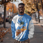 Somalia Sweatshirt with Camel Desert Map Palm Tree Heritage Spirit