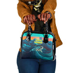 Cape Verde Shoulder Handbag with Loggerhead Sea Turtle Ocean Sunset Spirit