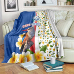 Cape Verde Blanket Kingfisher Bird Floral Flag Spirit - African Pride