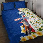 Cape Verde Quilt Bed Set Kingfisher Bird Floral Flag Spirit - African Pride