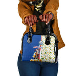 Cape Verde Shoulder Handbag Kingfisher Bird Floral Flag Spirit - African Pride
