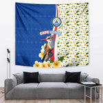 Cape Verde Tapestry Kingfisher Bird Floral Flag Spirit - African Pride