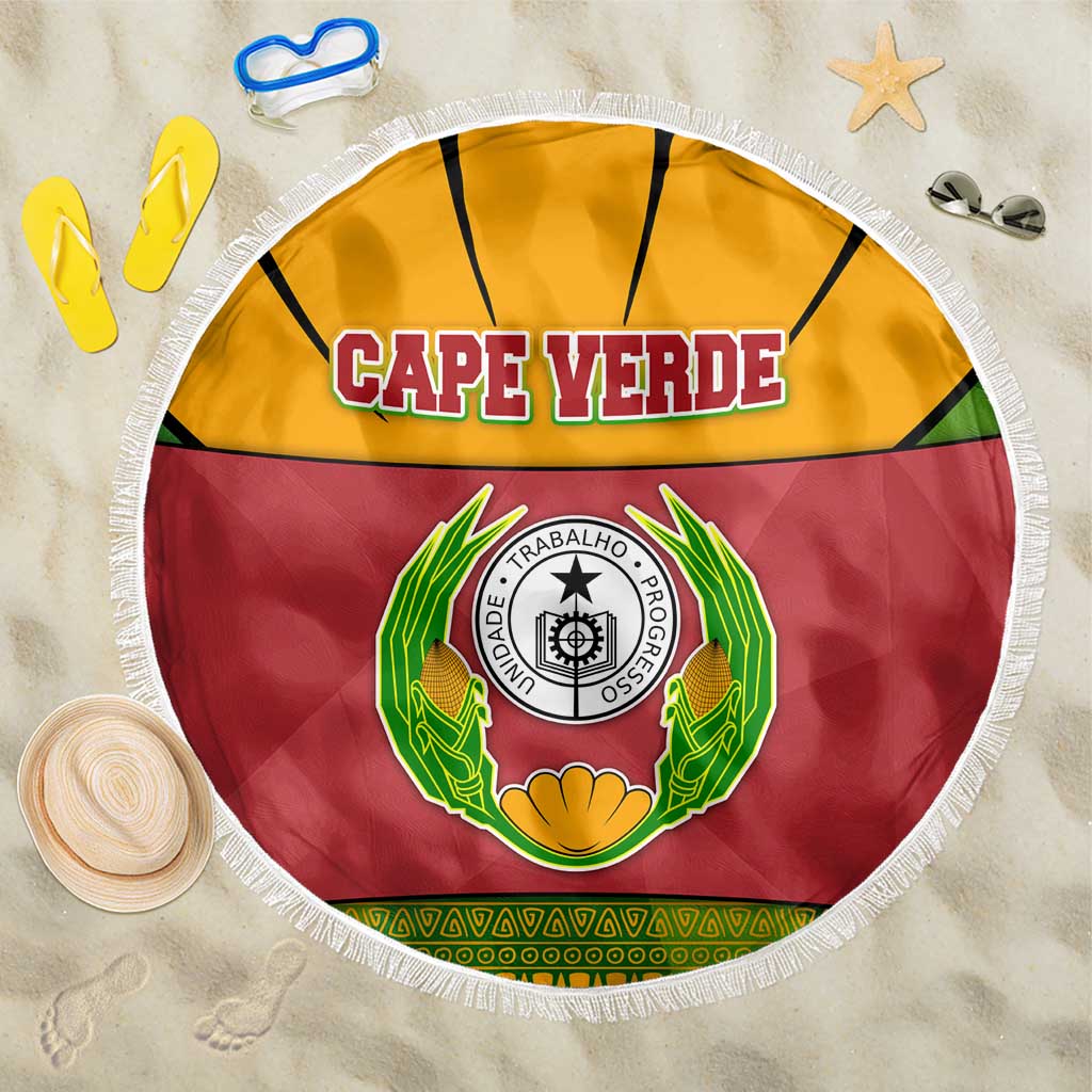 Cape Verde Beach Blanket One Heart Ten Islands National Emblem Spirit - African Pride
