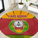 Cape Verde Round Carpet One Heart Ten Islands National Emblem Spirit - African Pride