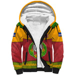 Cape Verde Sherpa Hoodie One Heart Ten Islands National Emblem Spirit - African Pride