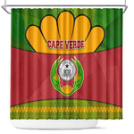 Cape Verde Shower Curtain One Heart Ten Islands National Emblem Spirit - African Pride