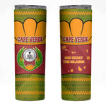 Cape Verde Skinny Tumbler One Heart Ten Islands National Emblem Spirit - African Pride