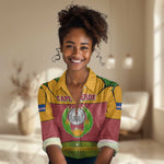 Cape Verde Women Casual Shirt One Heart Ten Islands National Emblem Spirit - African Pride