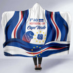 Cape Verde Hooded Blanket with Independence Day 5th July Flag Celebration Spirit