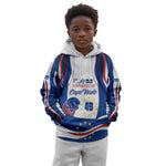 Cape Verde Kid Hoodie with Independence Day 5th July Flag Celebration Spirit