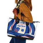 Cape Verde Leather Tote Bag with Independence Day 5th July Flag Celebration Spirit