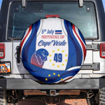 Cape Verde Spare Tire Cover with Independence Day 5th July Flag Celebration Spirit