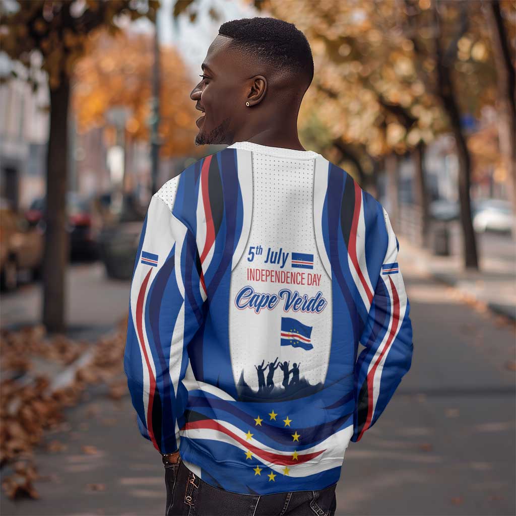 Cape Verde Sweatshirt with Independence Day 5th July Flag Celebration Spirit