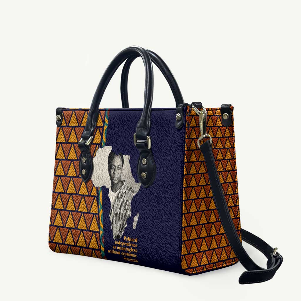 Kwame Nkrumah Ghana Leather Bag African Map Pattern Design and Economic ...