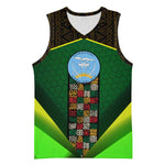 Mali Map Basketball Jersey Vulture in Gliding Flight - African Patterns Design - African Pride