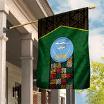 Mali Map Garden Flag Vulture in Gliding Flight - African Patterns Design