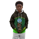 Mali Map Kid Hoodie Vulture in Gliding Flight - African Patterns Design
