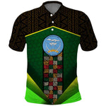 Mali Map Polo Shirt Vulture in Gliding Flight - African Patterns Design