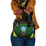 Mali Map Shoulder Handbag Vulture in Gliding Flight - African Patterns Design