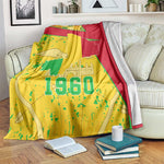 Mali in My Heart Blanket Map with National Flag Colors