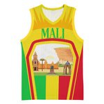 I Love Mali Basketball Jersey Famous Tourist Destinations - African Pride