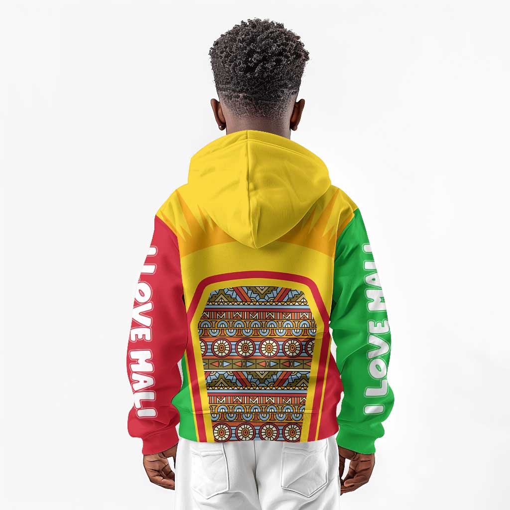 I Love Mali Kid Hoodie Famous Tourist Destinations