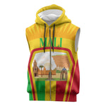 I Love Mali Sleeveless Zip Hoodie Famous Tourist Destinations - African Pride