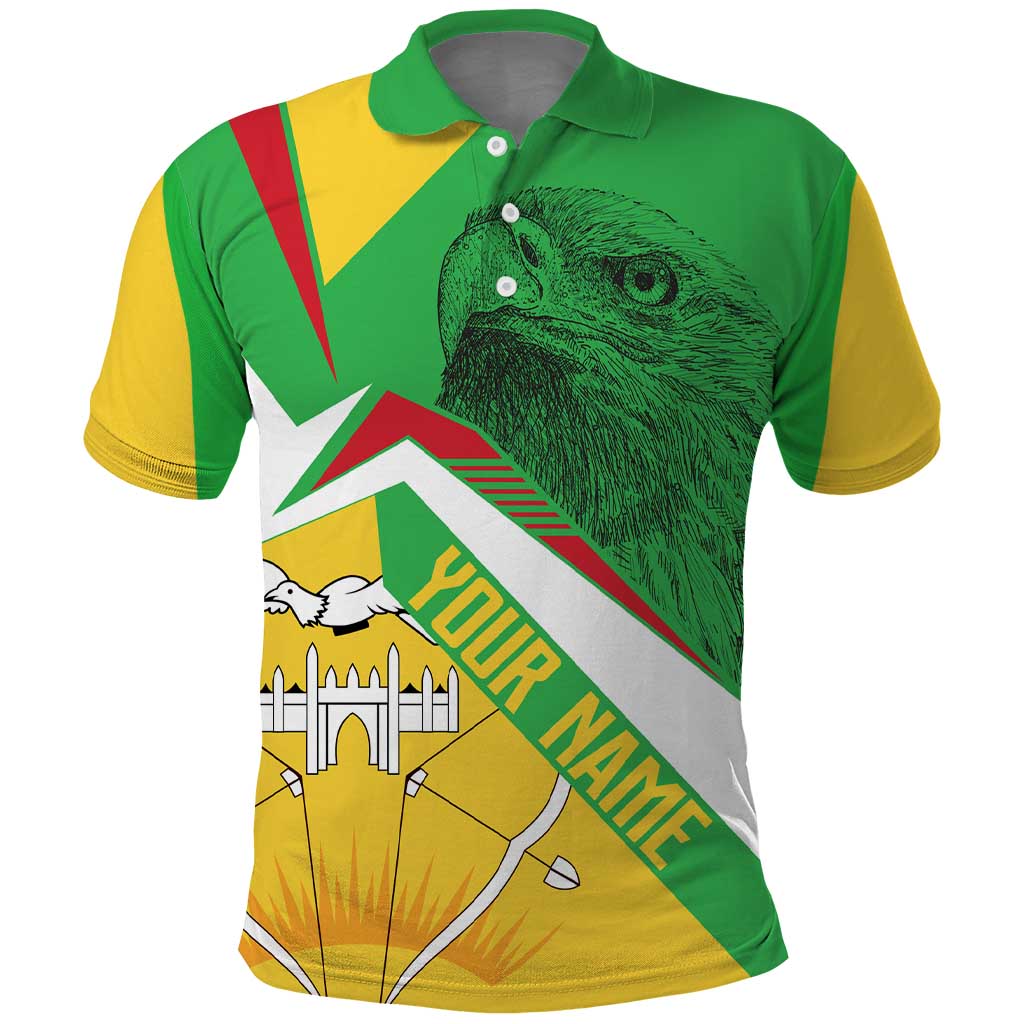 Mali Vulture Eagles Polo Shirt African Pattern Flag Color