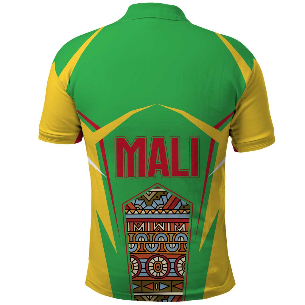 Mali Vulture Eagles Polo Shirt African Pattern Flag Color