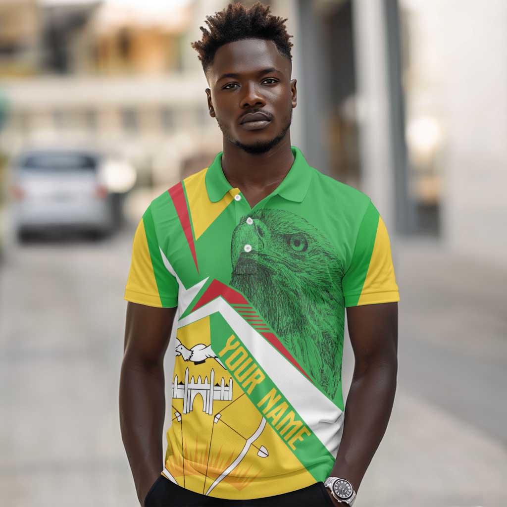 Mali Vulture Eagles Polo Shirt African Pattern Flag Color