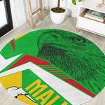 Mali Vulture Eagles Round Carpet African Pattern Flag Color
