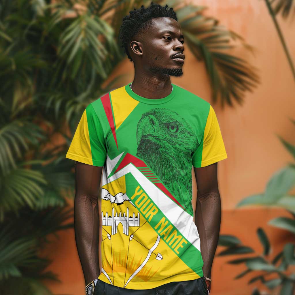 Mali Vulture Eagles T shirt African Pattern Flag Color