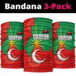 Darfur Sudan Neck Gaiter Red Green Yellow Crescent Star - African Pride