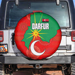 Darfur Sudan Spare Tire Cover Red Green Yellow Crescent Star - African Pride