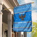 Equatorial Guinea Christmas Garden Flag Nzalang Noel Eagle Flag Snowflakes - African Pride