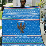 Equatorial Guinea Christmas Quilt Nzalang Noel Eagle Flag Snowflakes - African Pride