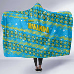 Rwanda Christmas Hooded Blanket Festive Geometric Motifs and Bold Typography - African Pride