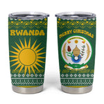 Rwanda Christmas Tumbler Cup National Emblem and Radiant Sun Motif - African Pride