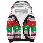 Christmas Burkina Faso Sherpa Hoodie Reindeer Star Design - African Pride