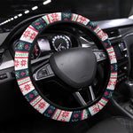 Christmas Burkina Faso Steering Wheel Cover Reindeer Star Design - African Pride