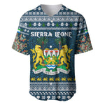 Sierra Leone Christmas Baseball Jersey Ornamental Coat of Arms and Festive Motif - African Pride