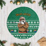 South Africa Christmas Tree Skirt Christmas Santa Claus Tattoo - African Pride