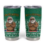 South Africa Christmas Tumbler Cup Christmas Santa Claus Tattoo - African Pride