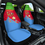 Eritrea Christmas Car Seat Cover Santa Claus Camel Sleigh National Emblem - African Pride